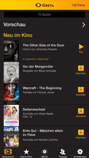 Greta App Screenshots (Quelle: Apple AppStore)