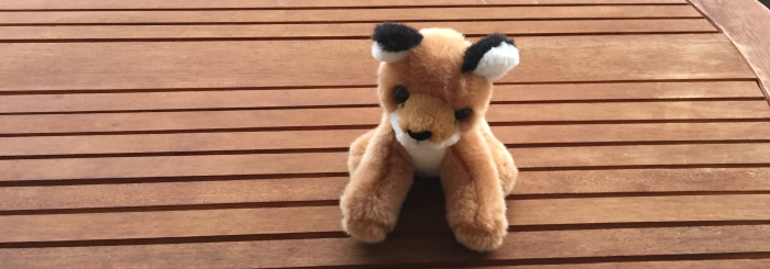 Der Kuscheltierfuchs wie Ihn jedes Neugeborene in Nurzen bekommt