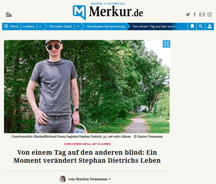Ausschnitt des Merkur Artikels als Screenshot