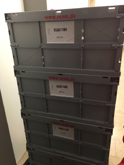 Die komplette Lieferung kam in vier stabilen Transportboxen bis vor die Tür