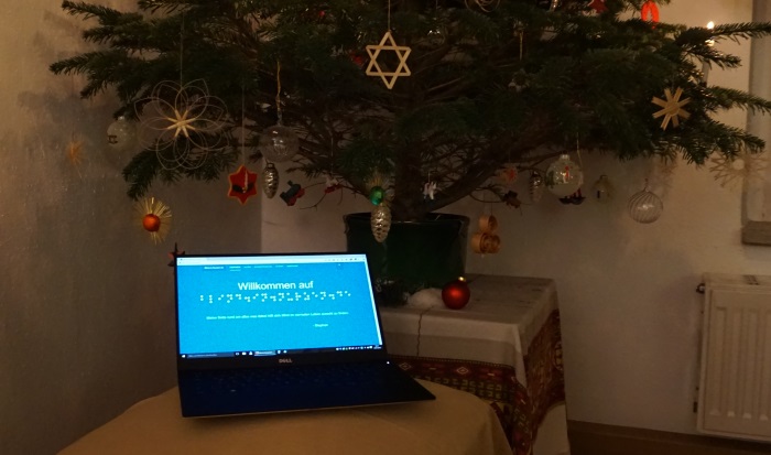 der XPS 13 unter dem Weihnachtsbaum